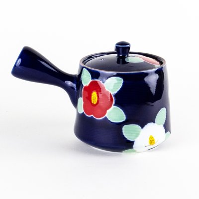 画像3: 釉彩椿（ルリ） U急須