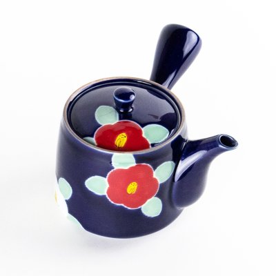 画像4: 釉彩椿（ルリ） U急須