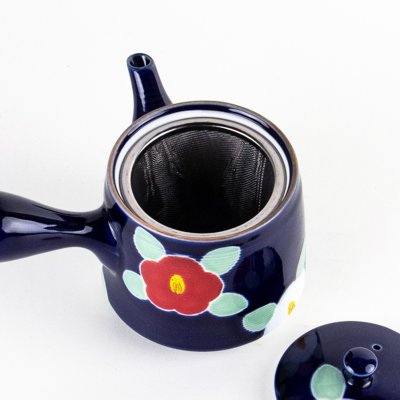 画像6: 釉彩椿（ルリ） U急須