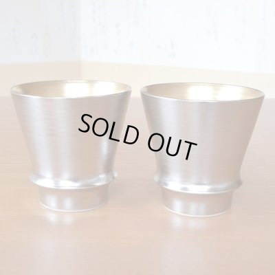 画像3: 銀婚式 プレゼント 有田焼 焼酎グラス ペアー 銀閣 のし・メッセージカード付き 木箱入り