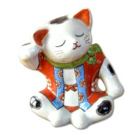 日本のお土産 おみやげ 海外へのおみやげ 伝統工芸品 有田焼 招き猫 あぐら猫 置物 飾り オブジェ 陶器 日本製
