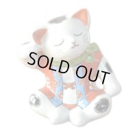 日本のお土産 おみやげ 海外へのおみやげ 伝統工芸品 有田焼 招き猫 あぐら猫 置物 飾り オブジェ 陶器 日本製