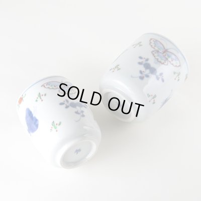 画像6: 天啓花蝶（ペア） 夫婦湯呑（木箱入）