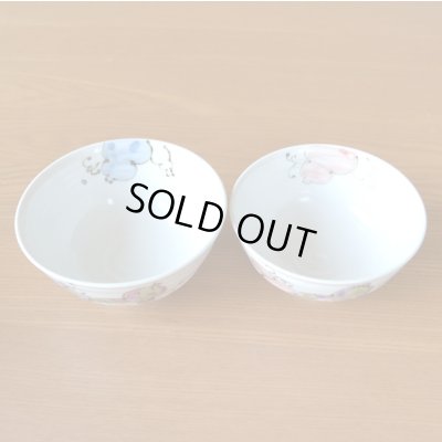 画像4: 名入れ 還暦祝い 無病息災を願った縁起物ギフト 有田焼 夫婦茶碗 飯碗 ペア 花六瓢 メッセージカード付き・還暦のし付き 木箱入り