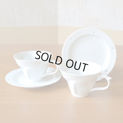 画像2: 結婚祝い プレゼント 有田焼 ハートの形が浮かび上がる コーヒー カップ＆ソーサー ペアー ハートinクローバー クリア のし・メッセージカード付き