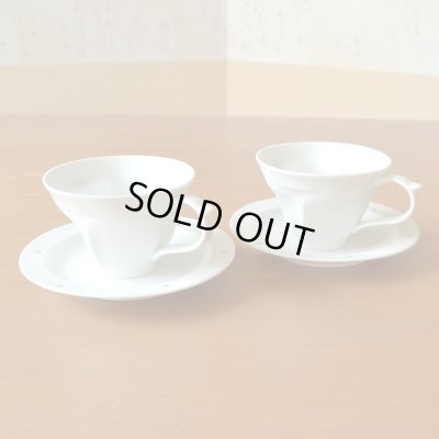 画像3: 結婚祝い プレゼント 有田焼 ハートの形が浮かび上がる コーヒー カップ&ソーサー ペアー ハートinクローバー クリア のし・メッセージカード付き