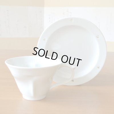 画像4: 結婚祝い プレゼント 有田焼 ハートの形が浮かび上がる コーヒー カップ&ソーサー ペアー ハートinクローバー クリア のし・メッセージカード付き