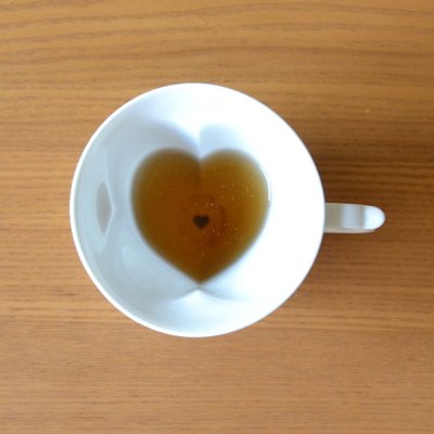 画像7: 結婚祝い プレゼント 有田焼 ハートの形が浮かび上がる コーヒー カップ＆ソーサー ペアー ハートinクローバー クリア のし・メッセージカード付き