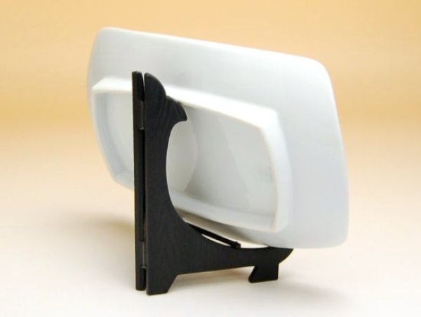 画像2: 扇面ひな 角飾り皿(大) (2)