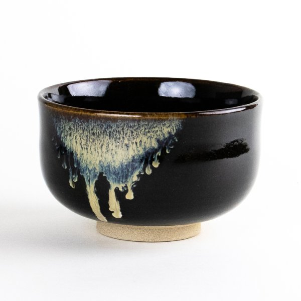 画像2: 漆黒　抹茶碗（木箱入） (2)