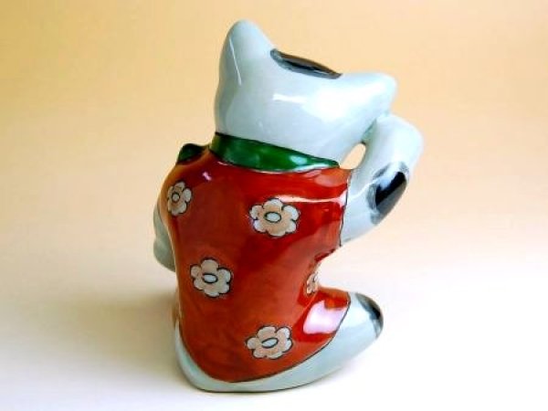 画像2: あぐら猫 置物 (2)