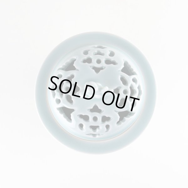 画像3: 青磁竹筒 香炉(木箱入) (3)