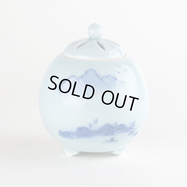 画像3: 青磁山水 うり型(小)香炉(木箱入) (3)