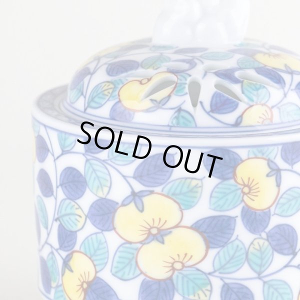 画像3: 染錦橘 竹筒香炉（木箱入） (3)