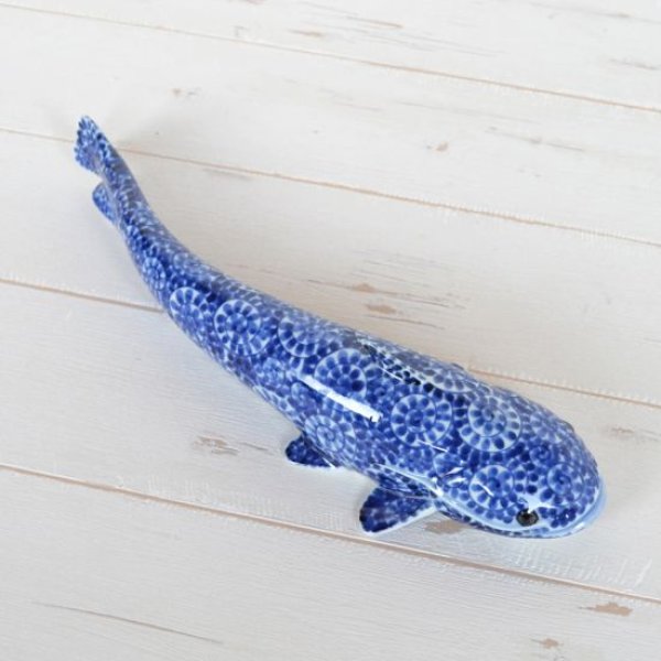 画像2: タコ唐草 なまず置物(30cm) (2)