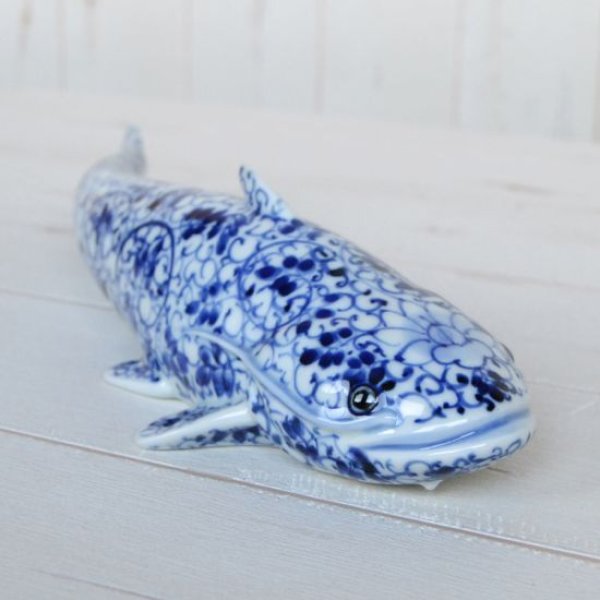 画像3: 花唐草 なまず置物(30cm) (3)