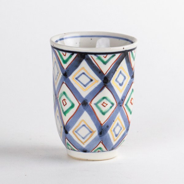 菱紋　六角ぐいのみ