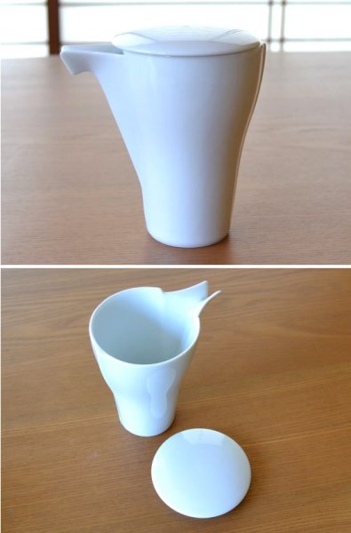 画像3: 白磁 至福の半酒器セット(徳利×1 / 盃×2) (3)