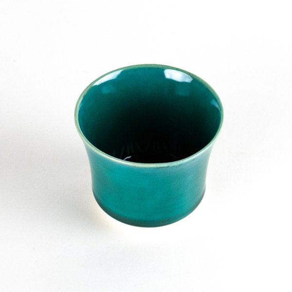 画像3: 麻の葉（緑）　ぐいのみ (3)