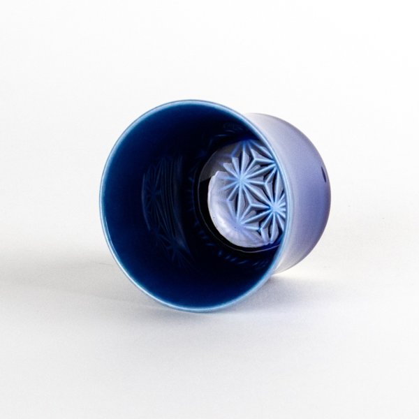 画像2: 麻の葉（ルリ）　ぐいのみ (2)