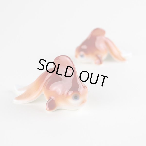 画像2: 金魚（赤/赤）ペアー　置物 (2)