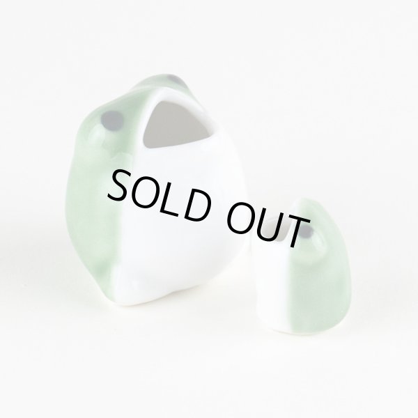 画像2: 広口カエル(親子)ペアー 置物 (2)