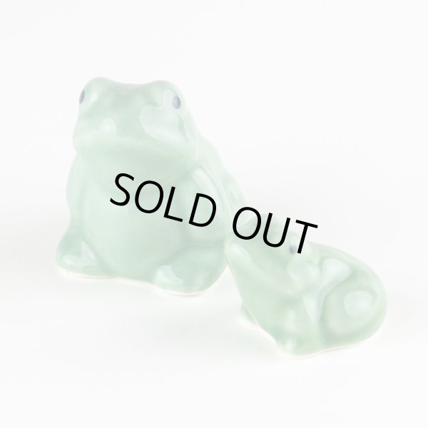 画像1: カエル（親子）ペアー　置物 (1)