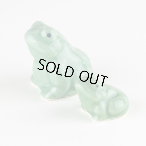 画像2: カエル（親子）ペアー　置物 (2)