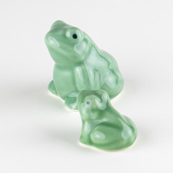 画像3: カエル(親子)ペアー 置物 (3)