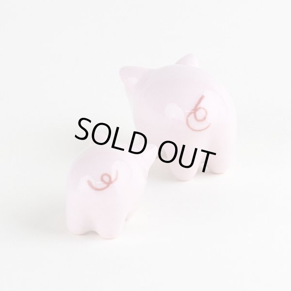 画像2: ぶた親子（ペアー）　置物 (2)