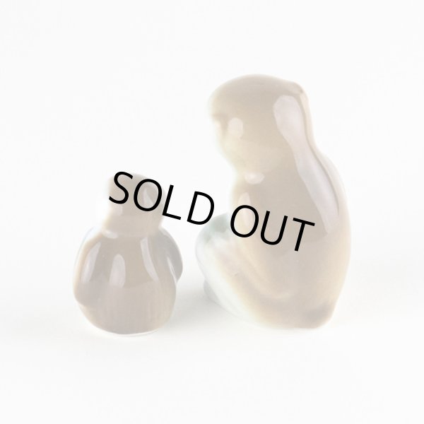 画像2: サル(親子)ペアー 置物 (2)