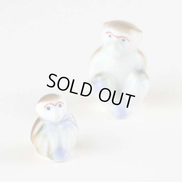 画像4: サル(親子)ペアー 置物 (4)