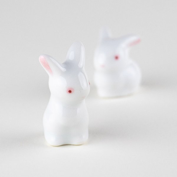 画像4: 白うさぎ(ペアー) 置物 (4)