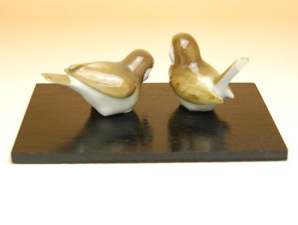 画像2: 茶すずめ 置物 (2)