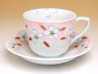 画像2: 染錦さくら コーヒー碗皿 (2)