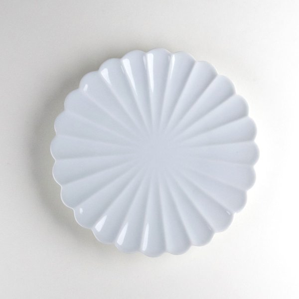 画像2: 白磁菊型 5寸皿 (2)