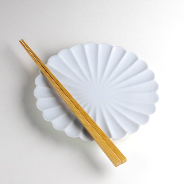 画像4: 白磁菊型 5寸皿 (4)