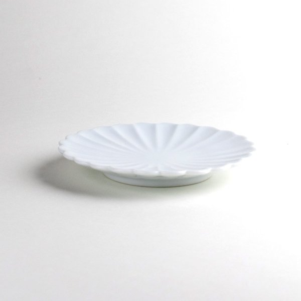 画像3: 白磁菊型 4寸皿 (3)