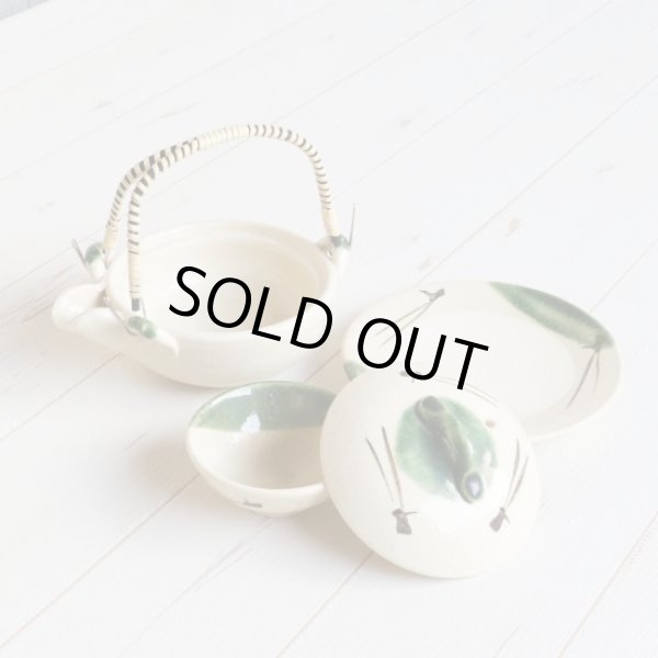 画像2: 織部松葉 土瓶蒸し（新） (2)