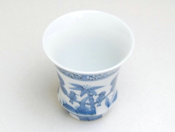 画像2: 福花鳥(反り型)日本酒グラス SAKE GLASS (2)