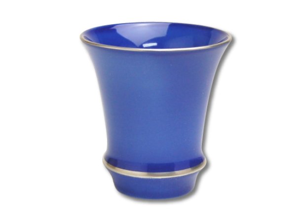 【有田焼】瑠璃（反り型）日本酒グラス　SAKE GLASS