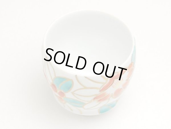 画像2: 金彩椿(丸型)日本酒グラス SAKE GLASS (2)