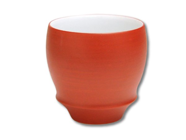 【有田焼】朱巻（丸型）日本酒グラス　SAKE GLASS