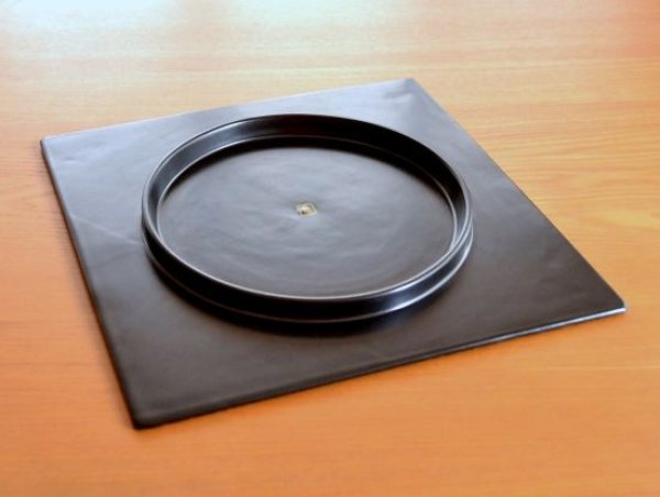 画像4: 錦荒磯(黒彩) 正角盛皿 (4)