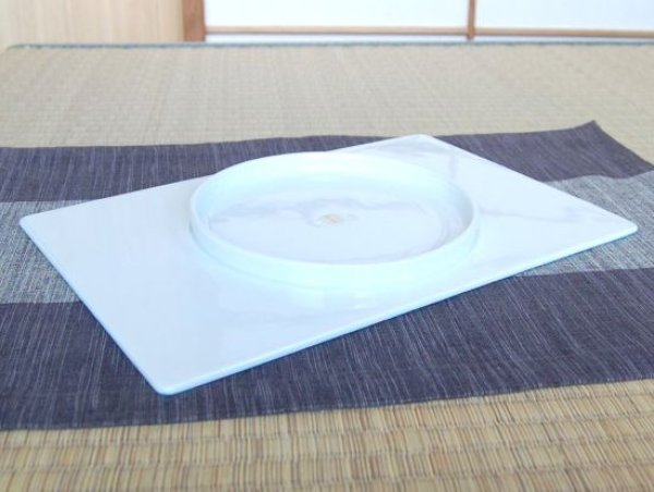 画像3: 錦荒磯(青彩) 長角盛皿 (3)