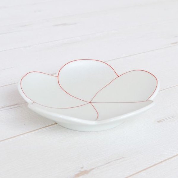 画像2: 幸梅(白) 小皿 (2)