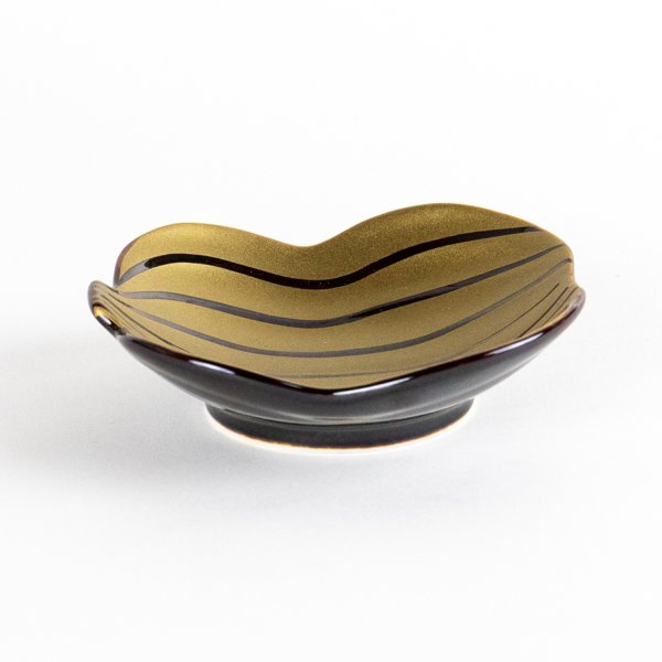 画像3: 錦金彩飴釉　瓢形小付 (3)