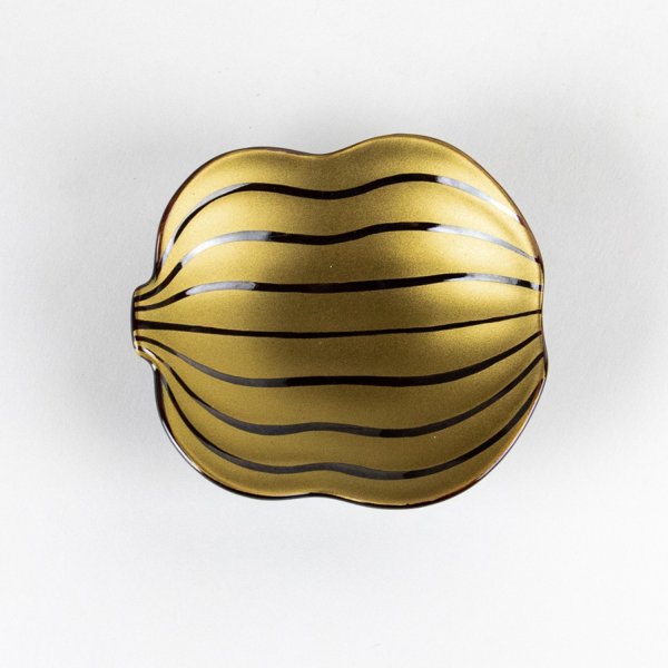 画像5: 錦金彩飴釉　瓢形小付 (5)