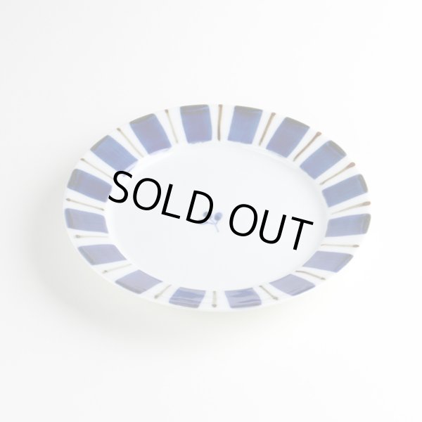 呉須十草 （丸）５寸皿