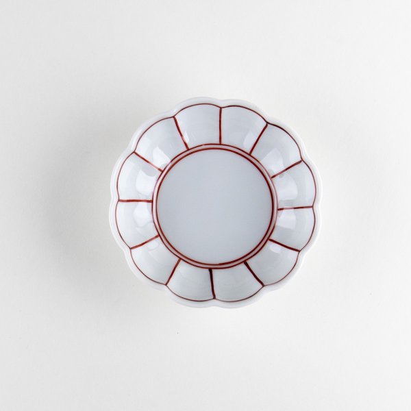 画像3: 赤絵ふちどり線 菊割小付 (3)